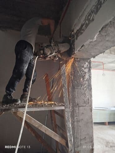 qabyuyan təmiri: #Betonkesme #betondeşmə Beton kubik kərpic - dən kəsim deşim — 30