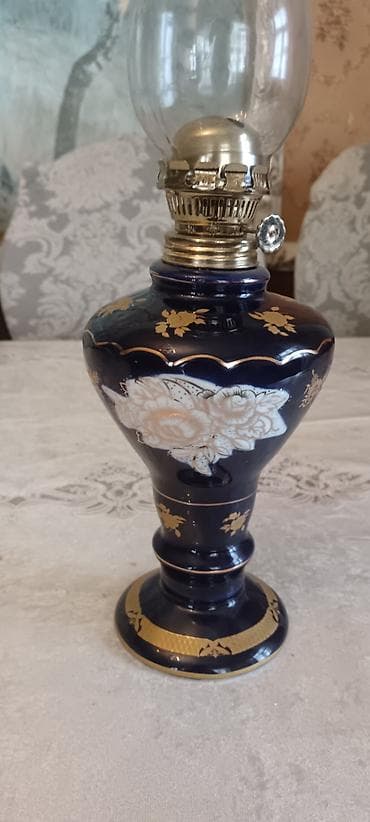 isma taurus: Porcelan korpuslu, klassik kerosin lampası.tam orginaldır. İşlənməyib — 3