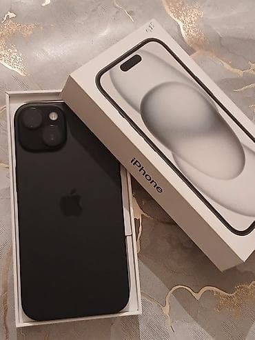 appl: IPhone 15, 128 GB, Qara, Face ID — 1