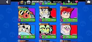 Digər: Brawl Stars hesabı – yüksək inkişaflı və zəngin məzmunlu - Ümumi — 10