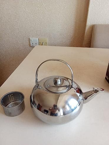 sobalar: Yeni, rəng - Gümüşü, Dəm caydanı, Paslanmayan polad, 1,5 bucket volume l — 1