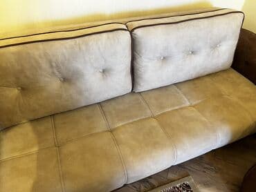 islemis divan: İşlənmiş, Di̇van-kravat, 2 kreslo, Bazalı, Açılan — 5