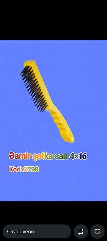 fırca: Əmir şotka – sarı, 4×16 Kod: 2798 - Tətbiq sahəsi: metal səthlərin — 1