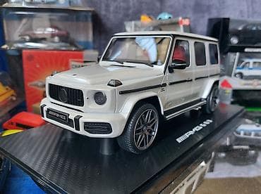 ucuz gitara satisi: Коллекционная модель Mercedes-Benz G63 W463 white 2019 GT Spirit — 8