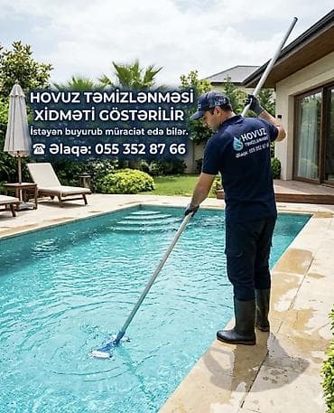 Hovuz təmizlənməsi xidməti təklif olunur. Bu xidmət hovuzların lalafo.az -da Hovuz təmizlənməsi xidməti təklif olunur. Bu xidmət hovuzların