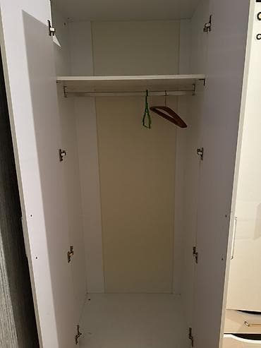 ayaqabi dolabi: 6 qapı, Siyirməli, Ağ, Açılan, Düz dolab — 3