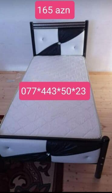 Çarpayılar: Yeni, Təknəfərlik çarpayı, Bazasız, Matras ilə, Siyirməsiz, Azərbaycan — 16