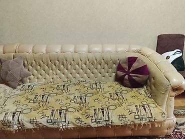 bedroom: Künc divan, Açılmayan, Süni dəri — 3