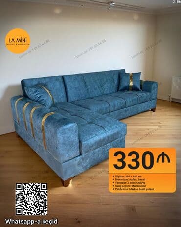 divan taxta: Künc divan, Açılan, Bazalı, Şəhərdaxili pulsuz çatdırılma — 1