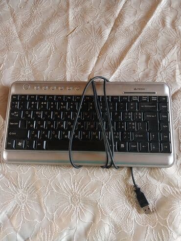 daxili ssd: A4Tech simli klaviatura - Bağlantı: USB (plug-and-play, kabel — 1