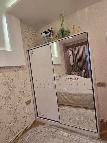 ayna qapi: Şkaf – sürgülü qapılı, güzgülü, dekorativ daşlı - Model: 2 qapılı — 3