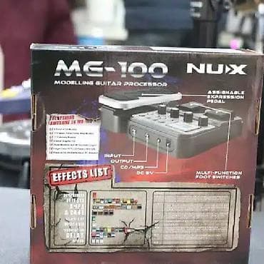NUX MG-100 Modeling Guitar Processor - Geniş funksiyalı, kompakt