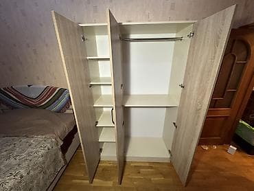 tək stul: 3 qapılı, Digər rəng, Digər material, Açılan, Düz dolab — 2