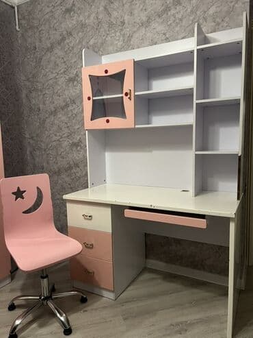 dəftərxana: Gənc üçün nəzərdə tutulmuş mebel dəsti geniş iş səthi və bir çox — 3