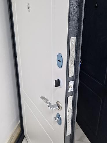 Quru inşaat materialları: Mənzil üçün Yeni Giriş qapısı 90x205 sm Zamok ilə, Zəmanətli, Ödənişli quraşdırma, Ödənişli çatdırılma — 4