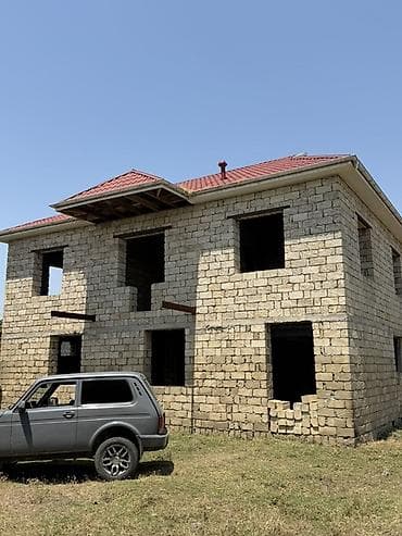 2 mərtəbəli yarımçıq tikili – fərdi yaşayış evi - Daş konstruksiya — 2