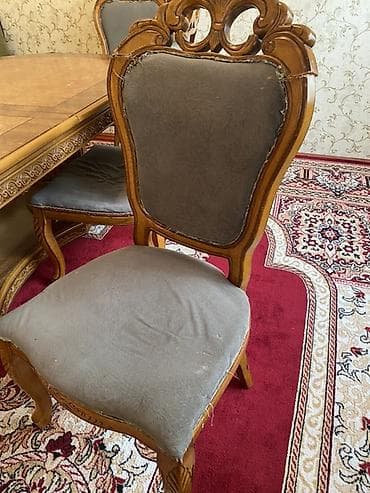 makiyaj stolu: Qonaq otağı üçün, rəng - Boz Stul — 4