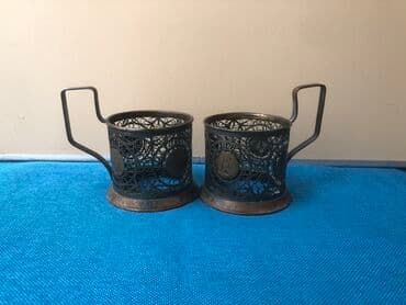 ваза стеклянная прозрачная высокая без узора: Бокал, 1965 год, Россия — 10