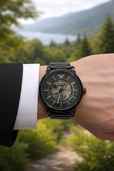 Qol saatı, Emporio Armani, rəng - Qara