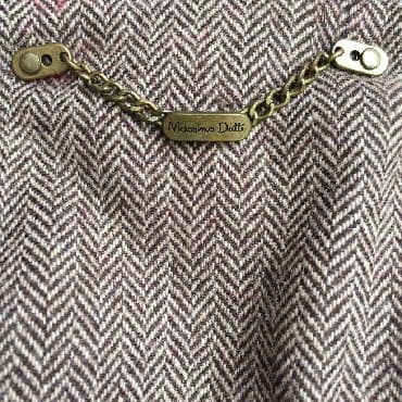 пуховик: Massimo Dutti Original Очень крутая, цвет тёмный шоколад, на талии и — 3