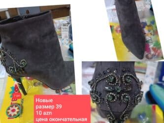 Makasin və loferlər: Ölçü: 39, rəng - Boz, Yeni — 1