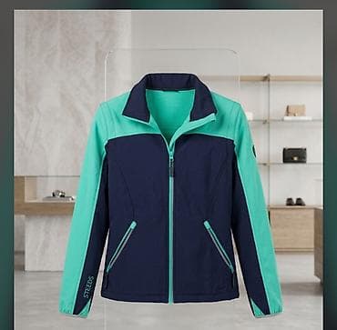 pul kiseleri: İki rəngli qadın/köynək tipli yüngül jaket - Rəng: Tünd göy və — 1