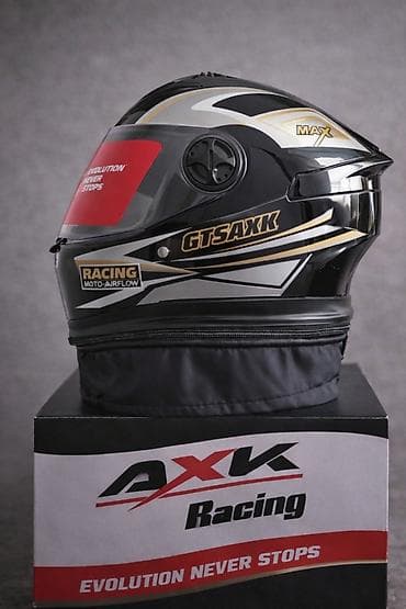 moto debilqe: AXK Racing tam üzlü moto dəbilqə - Model: GTSAXK MAX (Racing — 2
