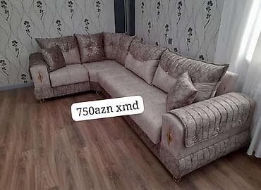 sultan kunc divan: Künc divan dəsti - Şık dizaynlı L formalı künc divan - Yumşaq — 1
