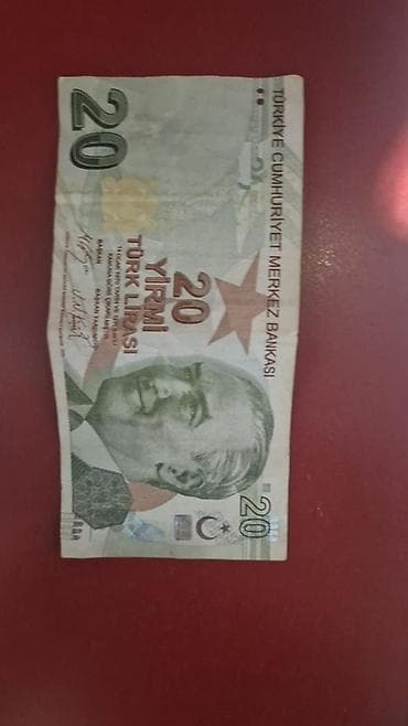 Türkiyə 20 TL əsginası - Nominallıq: 20 Türk Lirəsi (Yirmi TL) - lalafo.az -da Türkiyə 20 TL əsginası - Nominallıq: 20 Türk Lirəsi (Yirmi TL) -
