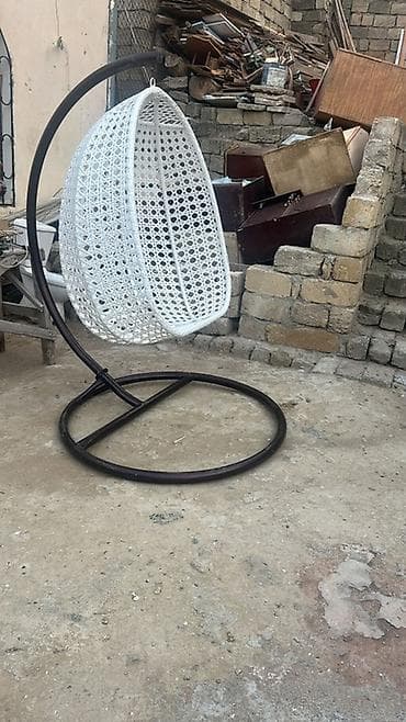 həsir divan: Asılma kreslo (yumurta tipli) - Model: tək nəfərlik asma “egg chair” — 2
