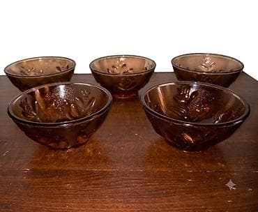 sufre: Şüşə qablar dəsti – 6 ədəd - Material: qalın, istiliyədavamlı şüşə - — 1