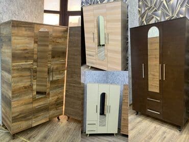 paltar işkafı: Yeni, Açılan, 3 qapılı Düz dolab, Qarderob, paltar dolabı — 2