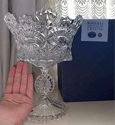Bohemia Kristal qədəhlik/konfet qabı (ayaqlı) - Brend: Bohemia — 1