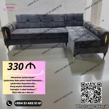 Künc divan, Yeni, Açılan, Bazalı, Parça, Şəhərdaxili pulsuz çatdırılma