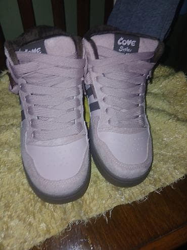 şanel krosovkalar: Qışlıq idman ayaqqabısı – “Love Smile Star” dizaynı - Rəng: toz pembe — 2