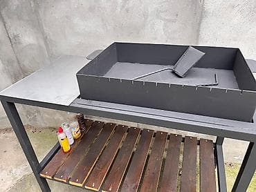 Samovarlar: Metall mangal masası və qril komplekti - Geniş ölçülü, qalın metaldan — 7