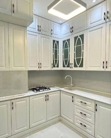 ağ stul: Mətbəx üçün, Yeni, Açılmayan, Dördbucaq masa, 4 stul — 4