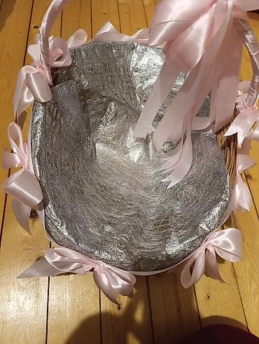 Sandıqlar: Məhsul: Bəzəkli təqdimat səbətləri (uşaq/nişan/toy üçün) Təsvir: - — 6