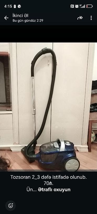 kantiner: Tozsoran (siklon tipli, qablı) - Güclü çəkim üçün siklon — 1