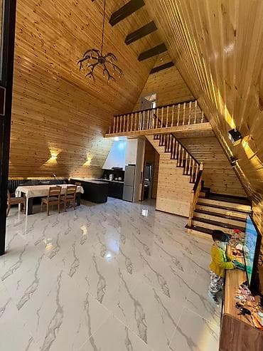 kirayə hovsan: Quba günlük ev – A-frame dizaynlı, geniş şüşəli ön fasadlı, müasir — 7