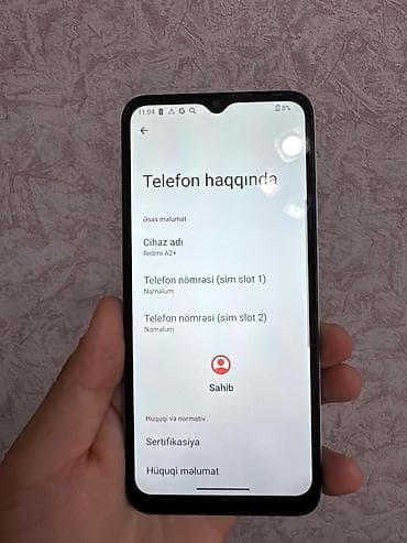 data modem sim card: Redmi A2+, 64 GB, rəng - Mavi, Zəmanət, Düyməli, Sensor — 3