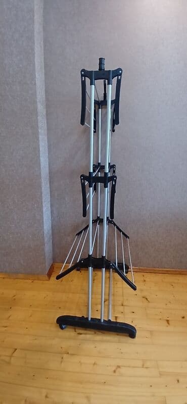 сушилка для одежды: Yüksək Keyfiyyətli 3 Mərtəbəli Təkərli Paltar Asanı Yenidi Məhdud — 6