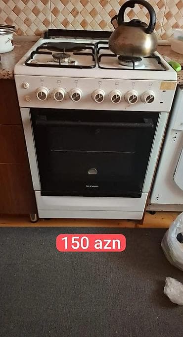 ev peci: Qaz sobası Ayrıca dayanan, 4 gözlü, İşlənmiş — 1