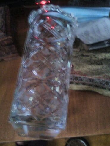 Qab-qacaq və mətbəx ləvazimatları: Хрустальная ваза новая большая — 2