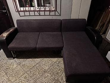 stull: Künc divanı – L formalı, sağ tərəfli şezlonqlu model. - Rəng: tünd — 1