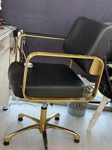salon çanağı: Qızılı çərçivəli salon kreslosu Kreslo 3 ededi 400 azn — 1