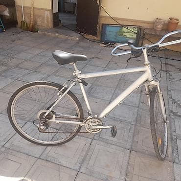 isma hybrid 8.5: Şəhər velosipedi – 28" təkərli, yüngül metal gövdə - Rəng: boz - — 8