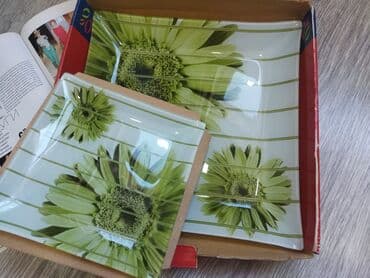 kudryaj tort: Boşqablar, rəng - Yaşıl — 1