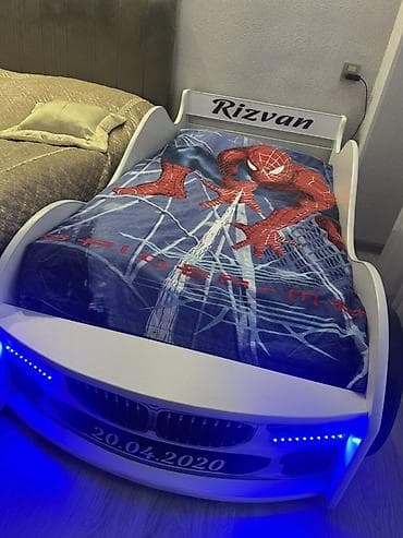 kerpic dekor: Uşaq üçün maşın formalı çarpayı - Dizayn: BMW üslubunda kuzov — 2