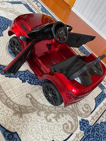 elekt: Uşaq elektrik maşını – Range Rover üslubunda, qırmızı rəng — 3